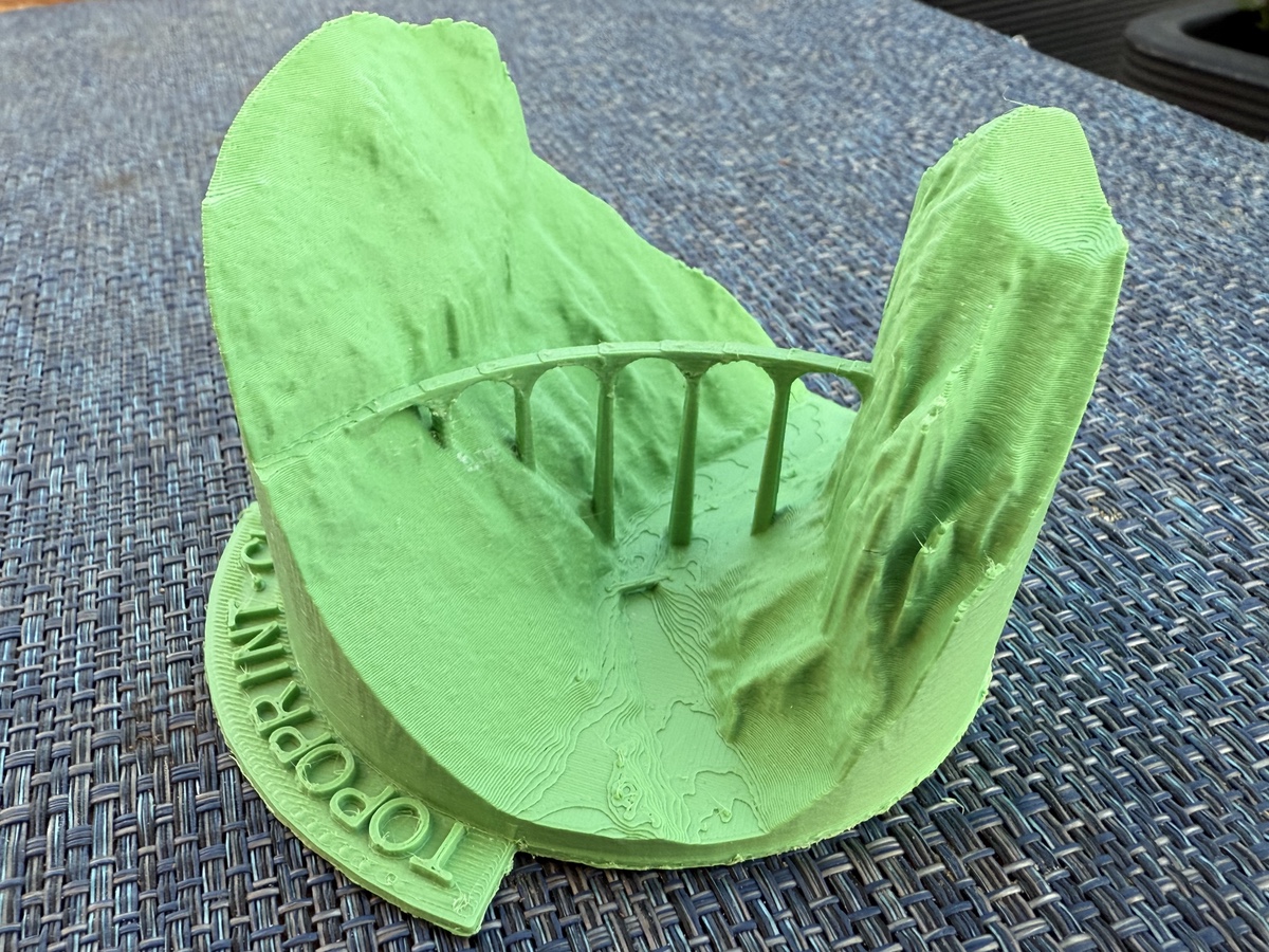 Printed model of Landwasser Viaduct